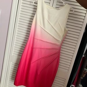 Calvin Klein Pink & White Dress